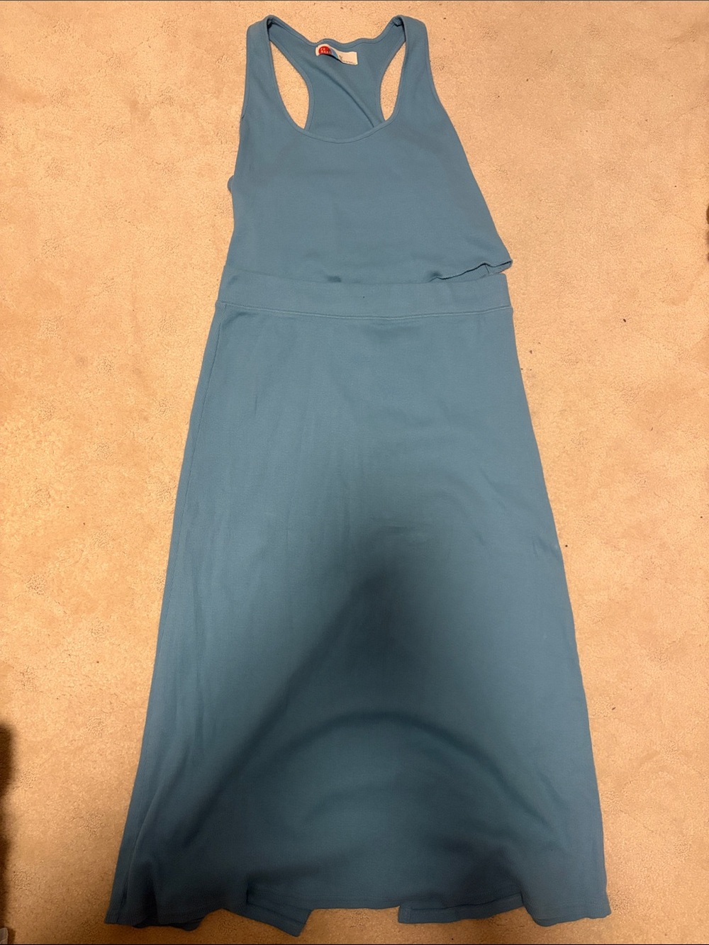 Free People Beach Blue Women's Racerback Tank & Skirt Set XL New w/o Tags - Picture 2 of 5
